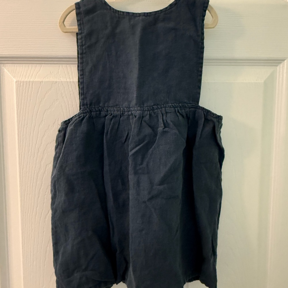 Girls Navy Blue Pinafore